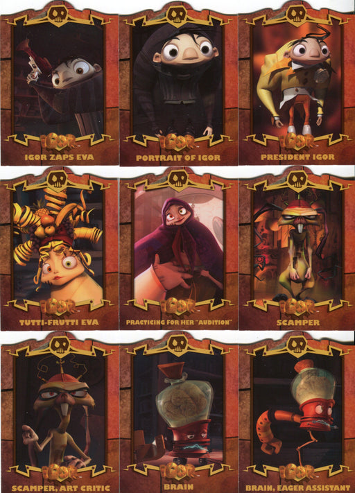 Igor Movie Die-Cut Character Chase Card Set 11 Cards C1-C11 Upper Deck 2008   - TvMovieCards.com
