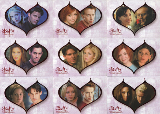 Buffy Vampire Slayer The Story So Far Couples Chase Card Set C1-9 Ikon 2000   - TvMovieCards.com