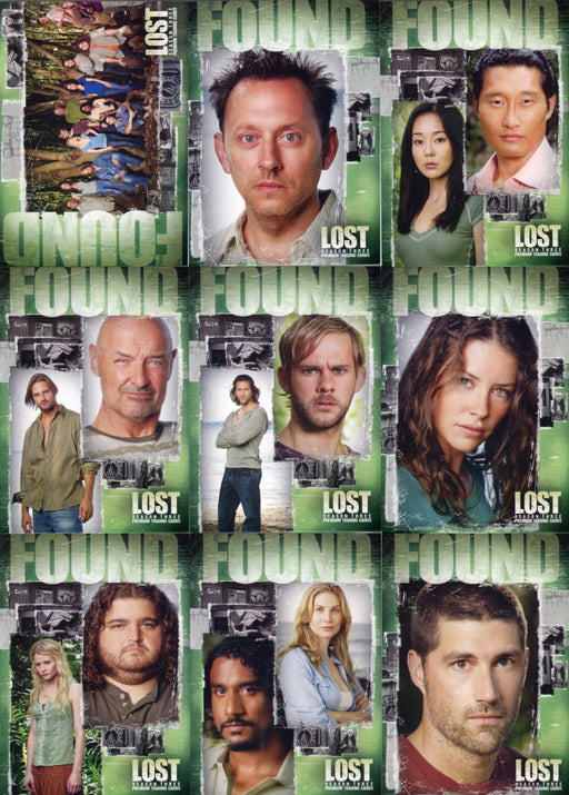 Lost Season 3 Three San Diego Comic Con Promo Card Set 9 Cards F1-F9   - TvMovieCards.com