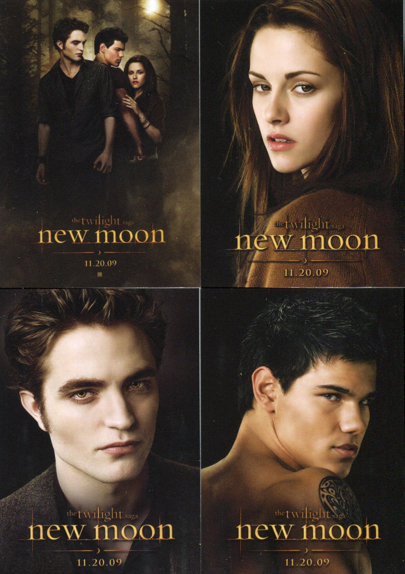The Twilight Saga: New Moon Promo Card Set 4 Cards NECA 2010 1 OF 4 - 4 OF 4 - TvMovieCards.com