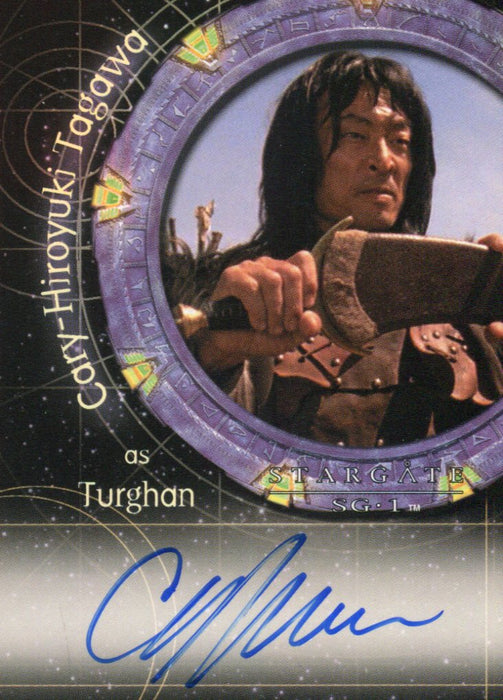 Stargate SG-1 Season Eight Cary-Hiroyuki Tagawa as Turghan Autograph Card A63   - TvMovieCards.com