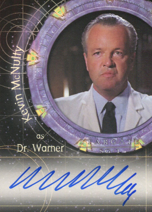 Stargate SG-1 Season Eight Kevin McHulty as Dr Warner Autograph Card A64   - TvMovieCards.com