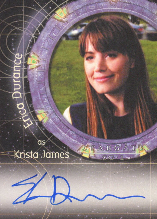 Stargate SG-1 Season Eight Erica Durance as Krista James Autograph Card A68   - TvMovieCards.com