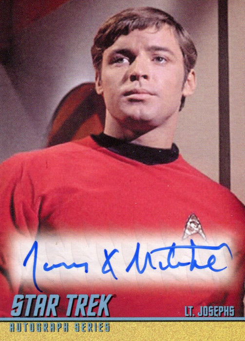 Star Trek TOS 40th Anniversary 2 James Mitchell Lt. Josephs Autograph Card A132   - TvMovieCards.com