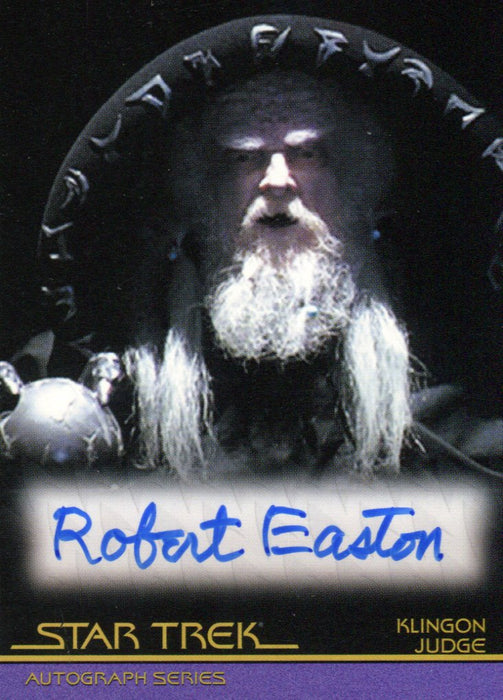 Star Trek Movies in Motion A57 Robert Easton as Klingon Judge Autograph Card   - TvMovieCards.com
