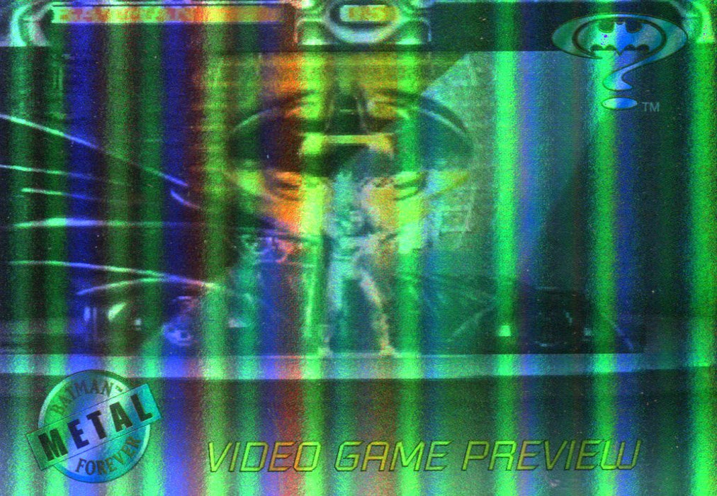 Batman Forever Metal Video Game Preview Chase Card A-1 Fleer 1995   - TvMovieCards.com