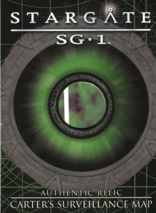 Stargate SG-1 Season Seven Carter's Surveillance Map Relic Prop Card R3 #316/481   - TvMovieCards.com