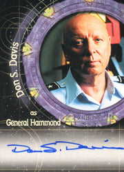 Stargate SG-1 Season Seven Don Davis as General Hammond Autograph Card A44   - TvMovieCards.com