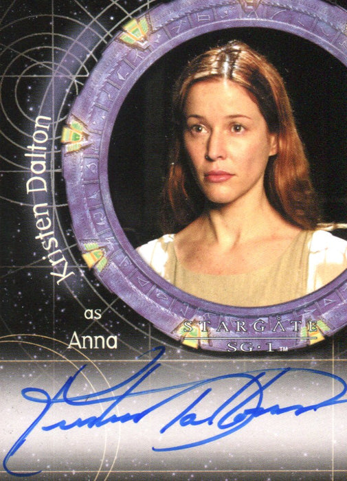 Stargate SG-1 Season Seven Kristen Dalton as Anna Autograph Card A50   - TvMovieCards.com