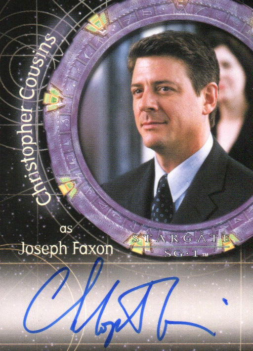 Stargate SG-1 Season Seven Christopher Cousins Joseph Faxon Autograph Card A53   - TvMovieCards.com