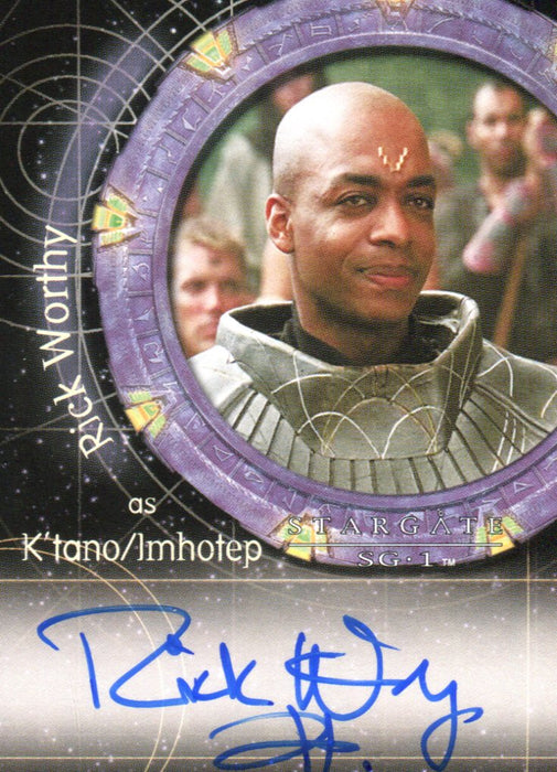Stargate SG-1 Season Seven Rick Worthy as K'tano / Imhotep Autograph Card A54   - TvMovieCards.com