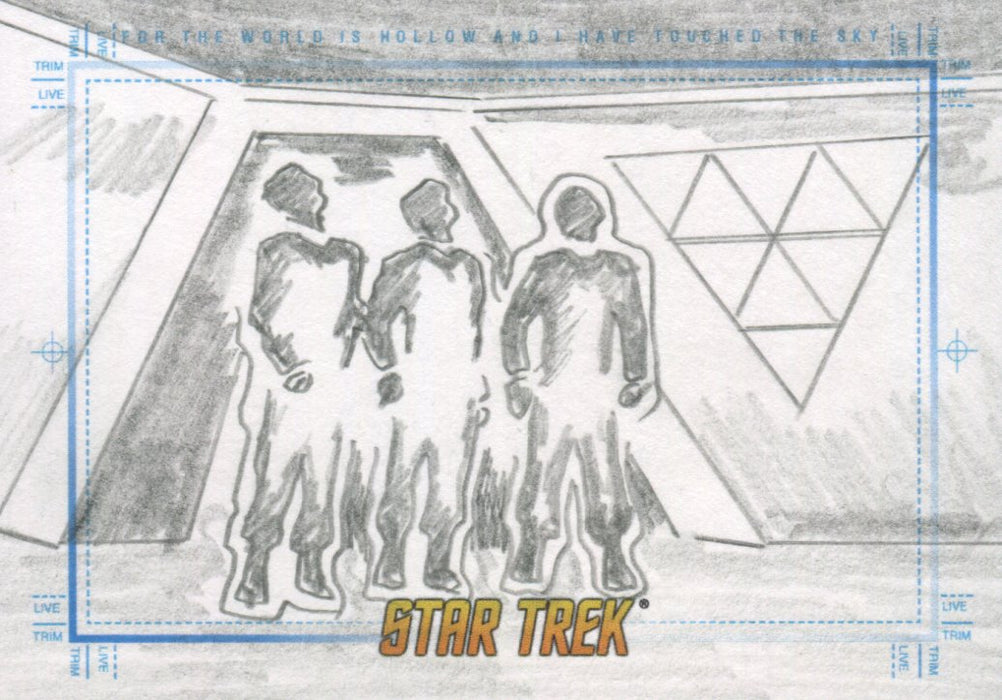 Star Trek TOS Portfolio Prints Autograph Sketch Card by Artist David Chandler   - TvMovieCards.com