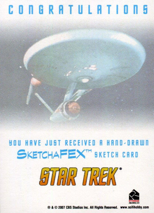 Star Trek TOS Portfolio Prints Autograph Sketch Card by Artist Dan Day   - TvMovieCards.com