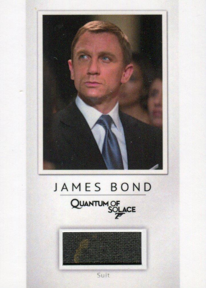 James Bond Archives Spectre James Bond's Suit Relic Costume Card PR14 #010/200   - TvMovieCards.com