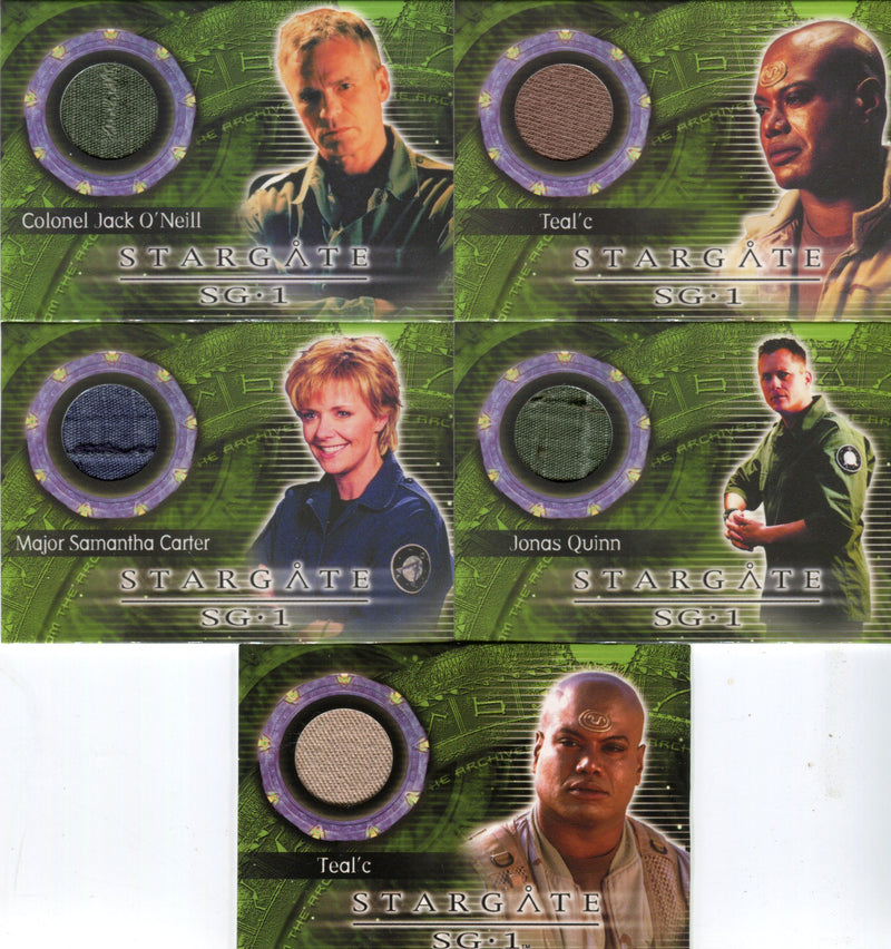 Stargate SG-1 Season Seven Relic & Costume Card Set 12 Cards   - TvMovieCards.com