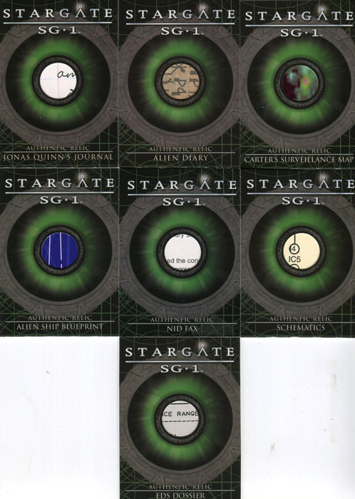 Stargate SG-1 Season Seven Relic & Costume Card Set 12 Cards   - TvMovieCards.com