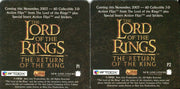 Lord of the Rings The Return of the King Action Flipz Promo Card Set 2 Cards   - TvMovieCards.com