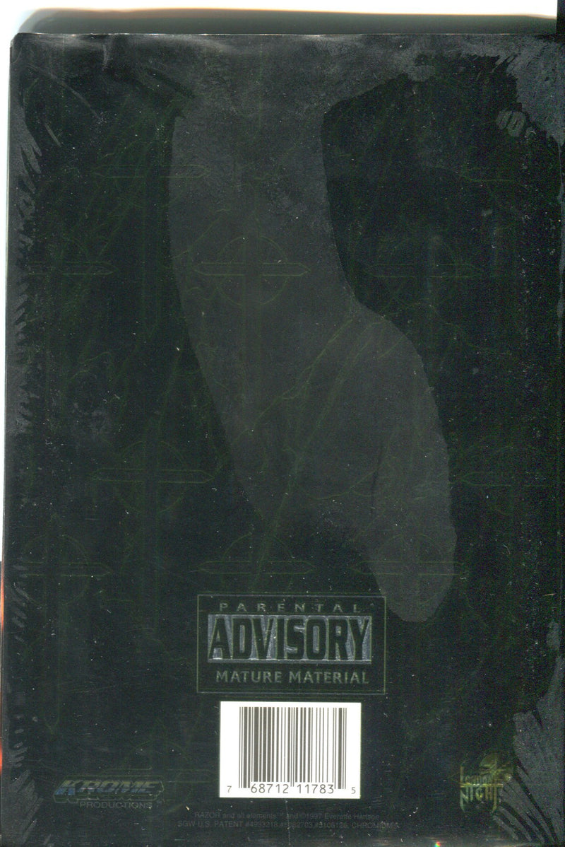 Razor Mega Chromium Preview Card Set 7 Oversize Chromium Cards 1997   - TvMovieCards.com