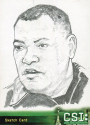 CSI Crime Scene Investigation Davies Autograph Sketch Card Strictly Ink   - TvMovieCards.com
