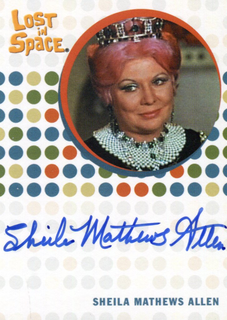 Lost in Space Complete Shiela Mathews Allen as Aunt Gamma Autograph Card   - TvMovieCards.com