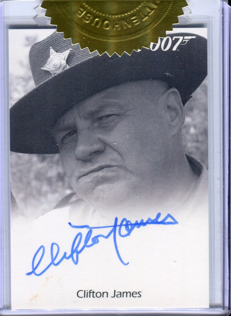 James Bond Archives Spectre Clifton James Archives Box Exclusive Autograph Card   - TvMovieCards.com