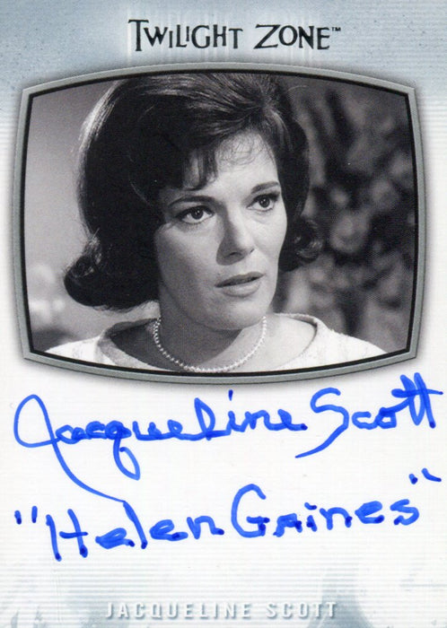 Twilight Zone Archives 2020 Jacqueline Scott Helen Gaines Autograph Card AI-24   - TvMovieCards.com