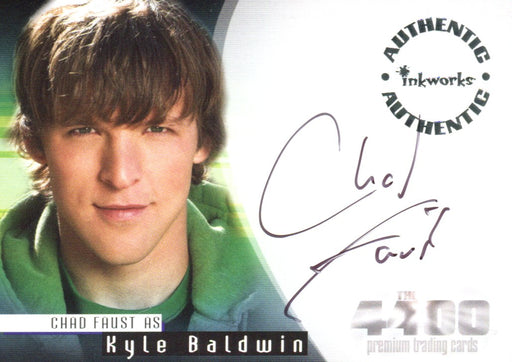 The 4400 Season Two 2 Chad Faust as Kyle Baldwin Autograph Card A-10   - TvMovieCards.com