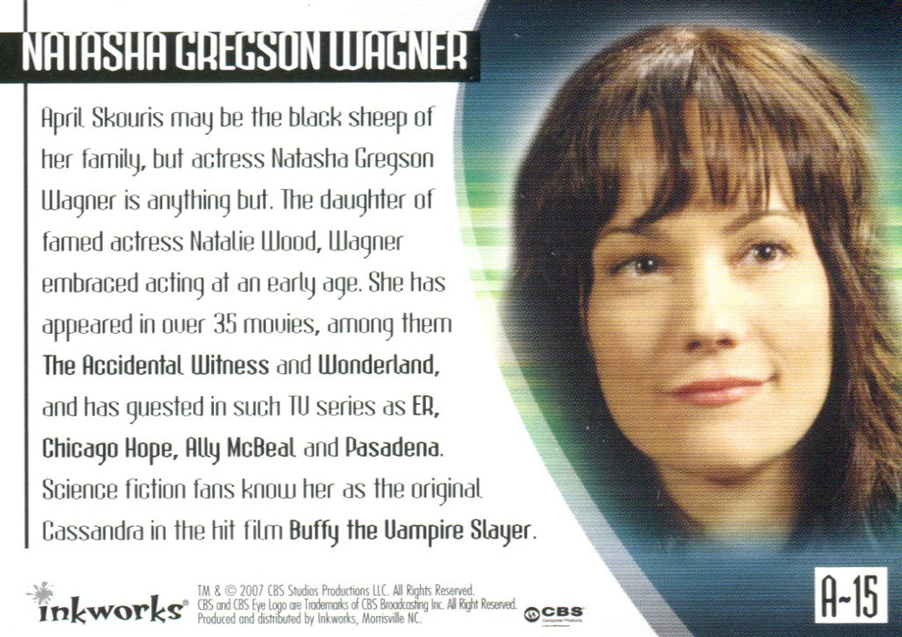 The 4400 Season Two 2 Natasha Gregson Wagner as April Autograph Card A-15   - TvMovieCards.com