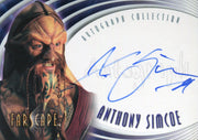 Farscape Season 1 Anthony Simcoe as Ka D'Argo Autograph Card A2   - TvMovieCards.com