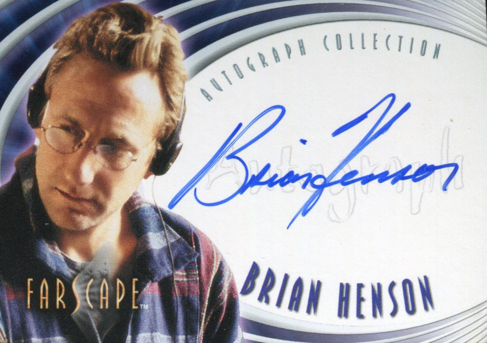 Farscape Season 1 Producer Brian Henson Autograph Card A4   - TvMovieCards.com