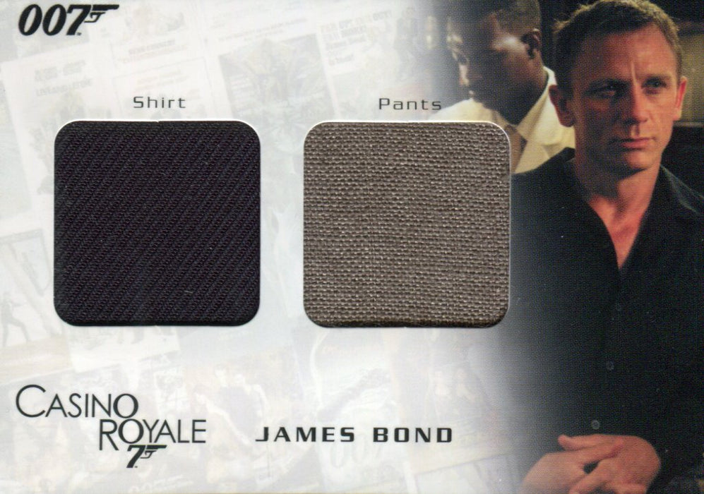 James Bond in Motion 2008 James Bond Double Costume Card DC03 #043/999   - TvMovieCards.com