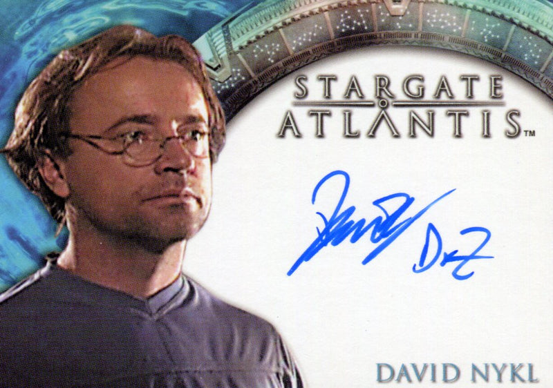 Stargate Atlantis Season One David Nykl Autograph Card   - TvMovieCards.com