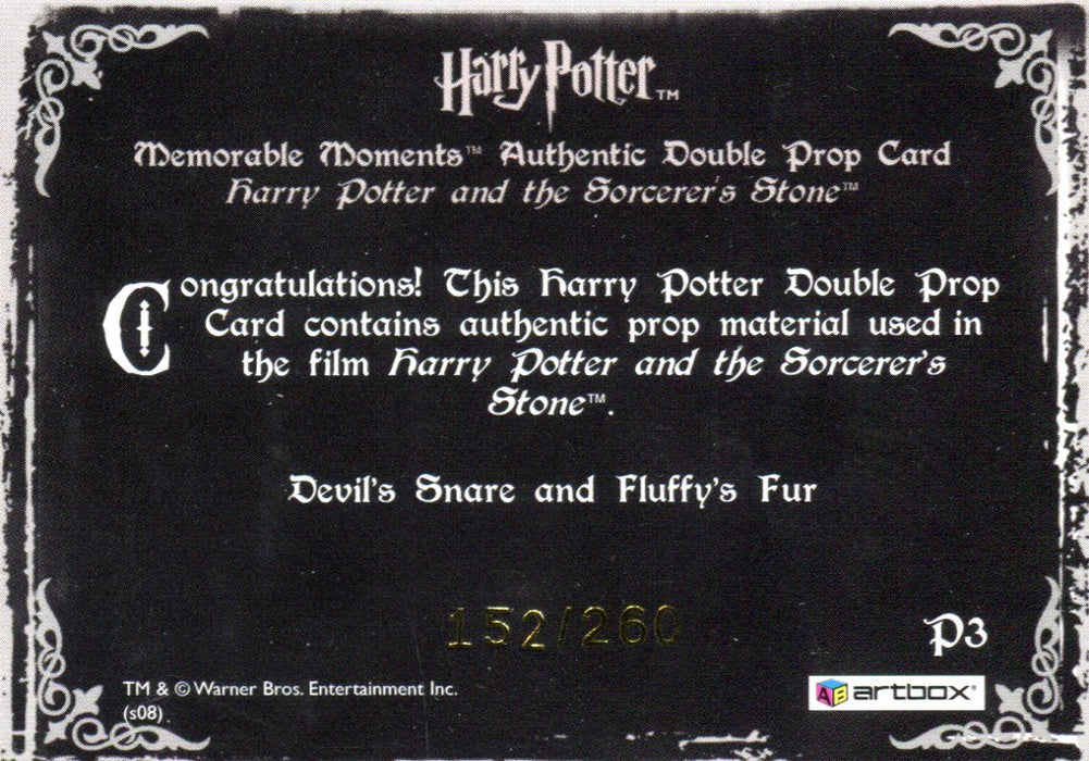 Harry Potter Memorable Moments 2 Snare Fur Double Prop Card HP P3 #152/260   - TvMovieCards.com