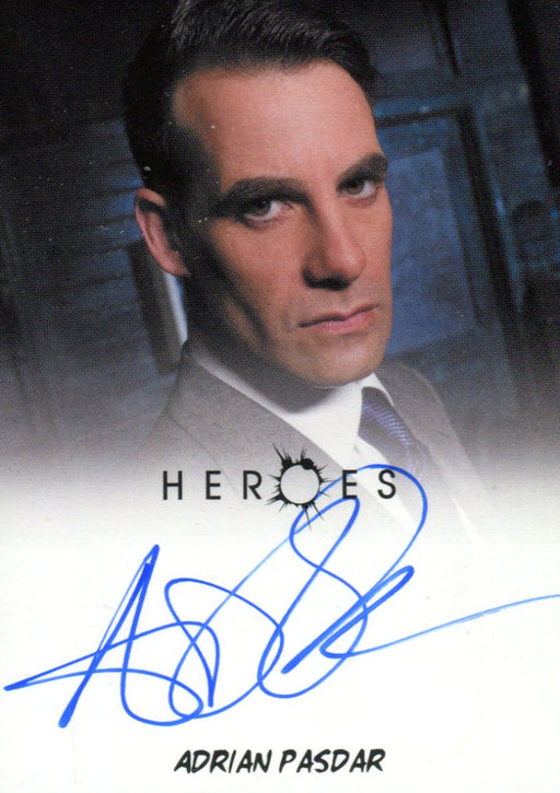 Heroes Archives Adrian Pasdar as Nathan Petrelli Autograph Card   - TvMovieCards.com