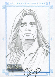Xena Art & Images Sketch Card by John Czop Hercules   - TvMovieCards.com
