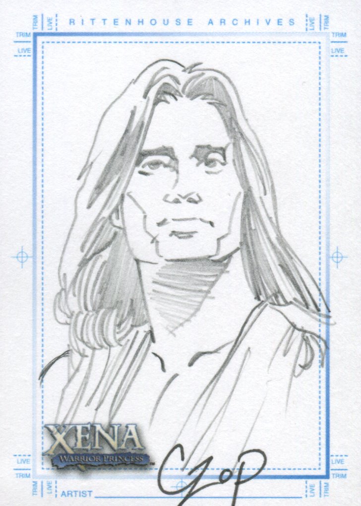 Xena Art & Images Sketch Card by John Czop Hercules   - TvMovieCards.com