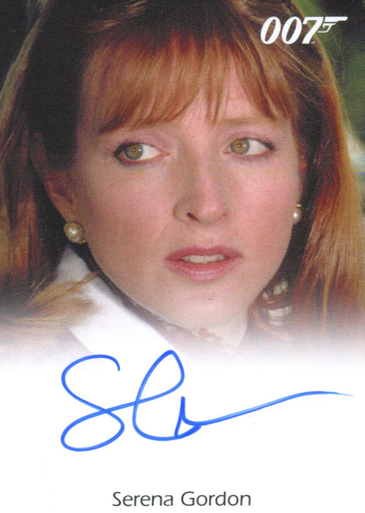 James Bond 50th Anniversary Series Two Serena Gordon Autograph Card   - TvMovieCards.com