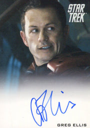 STAR TREK Movie Into Darkness 2014 Autograph Card Greg Ellis Engineer Olsen   - TvMovieCards.com