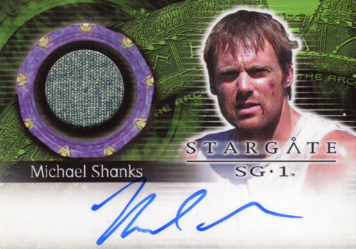 Stargate SG-1 Season Ten Michael Shanks Autograph Costume Card AC1   - TvMovieCards.com