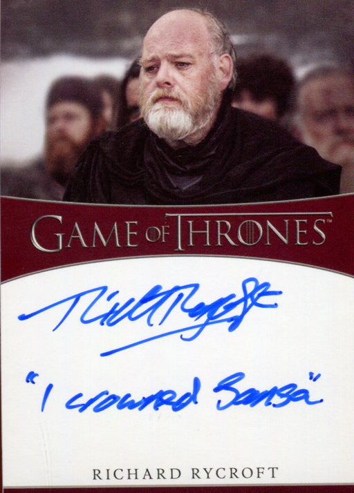 Game of Thrones Iron Anniversary 2 Richard Rycroft Autograph Card   - TvMovieCards.com
