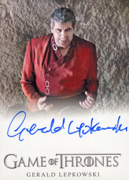Game of Thrones Iron Anniversary 2 Gerald Lepkowski Autograph Card   - TvMovieCards.com
