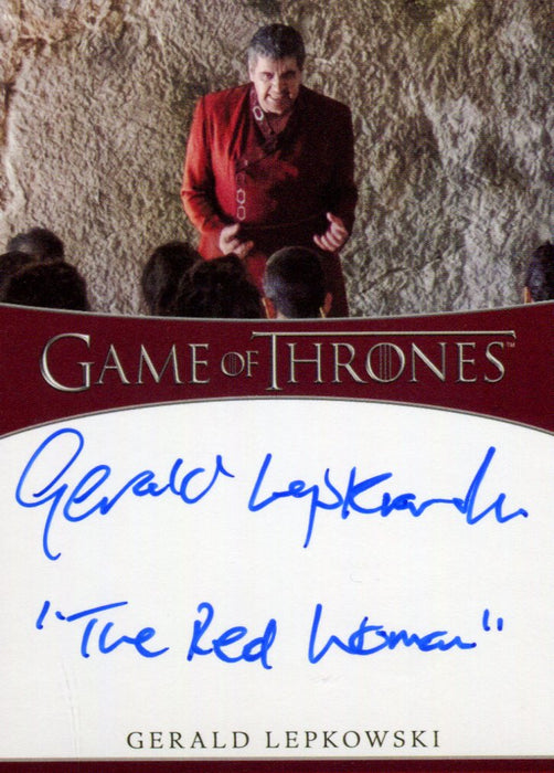 Game of Thrones Iron Anniversary 2 Gerald Lepkowski as Zanrush Autograph Card   - TvMovieCards.com