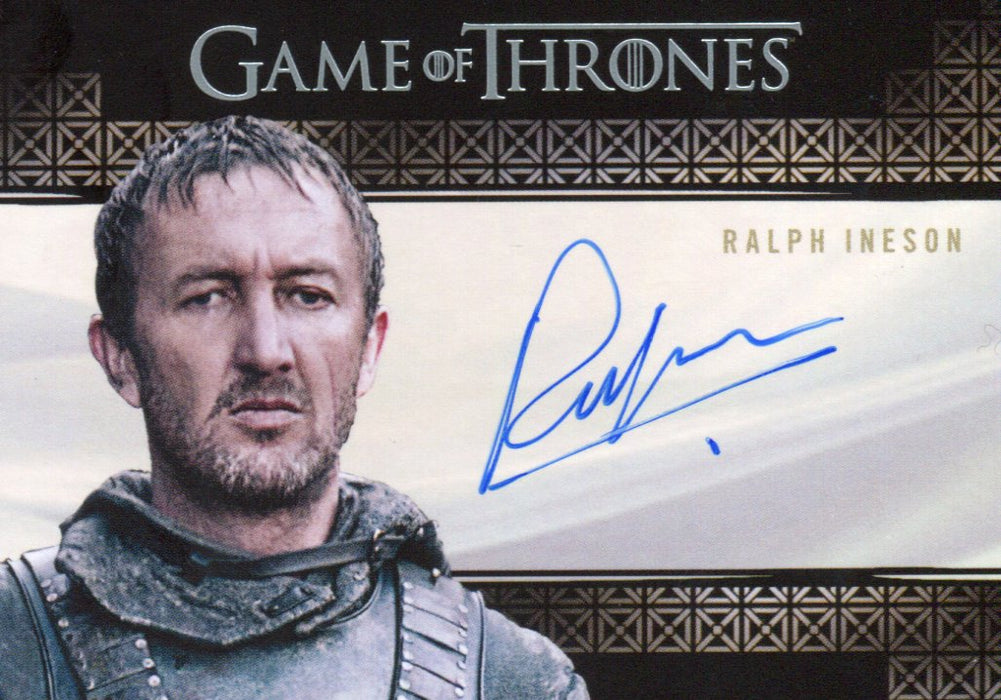 Game of Thrones Iron Anniversary 2 Ralph Ineson as Dagmer Autograph Card   - TvMovieCards.com