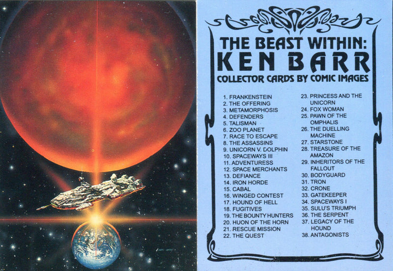 Ken Barr The Beast Within Base Card Set 90 Cards Comic Images 1994   - TvMovieCards.com