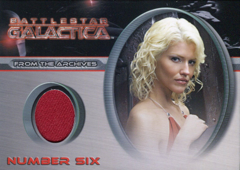 Battlestar Galactica Season Two Number Six Costume Card CC21   - TvMovieCards.com