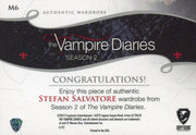 Vampire Diaries Season Two Stefan Salvatore Wardrobe Costume Card M6   - TvMovieCards.com