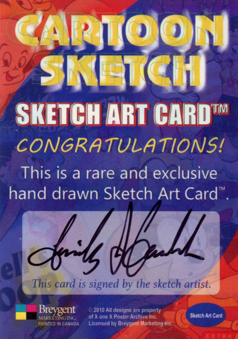 Cartoon Sketch Art Artist Autographed Sketch Art Card 1a   - TvMovieCards.com