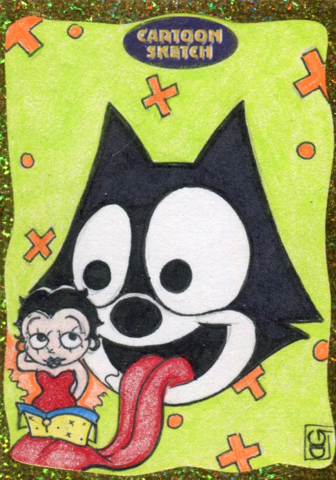 Cartoon Sketch Art Artist Autographed Sketch Art Card 6a   - TvMovieCards.com