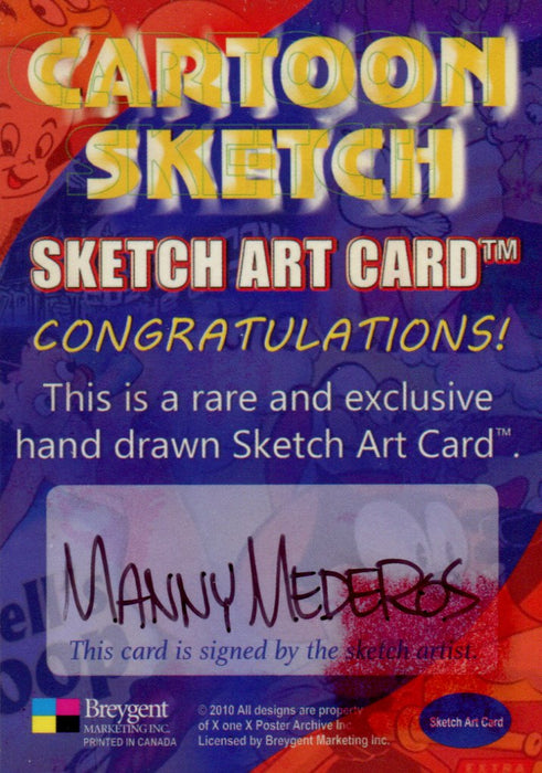 Cartoon Sketch Art Artist Autographed Sketch Art Card 4b   - TvMovieCards.com