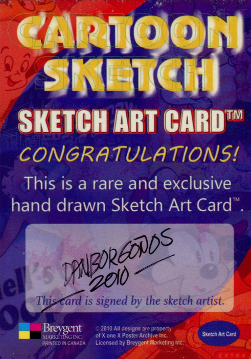 Cartoon Sketch Art Artist Autographed Sketch Art Card 5b   - TvMovieCards.com